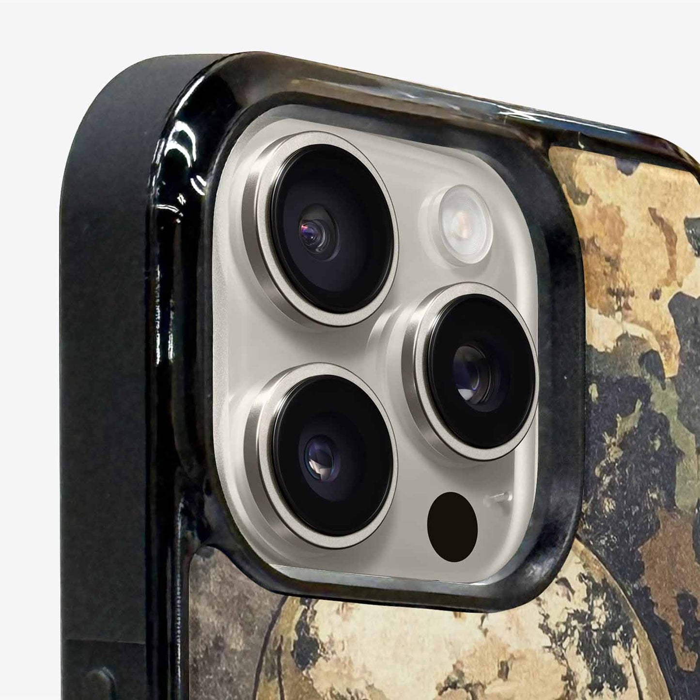 iPhone 15 Pro Max Case — Military Camo Skull Custom, Customized Protective Case