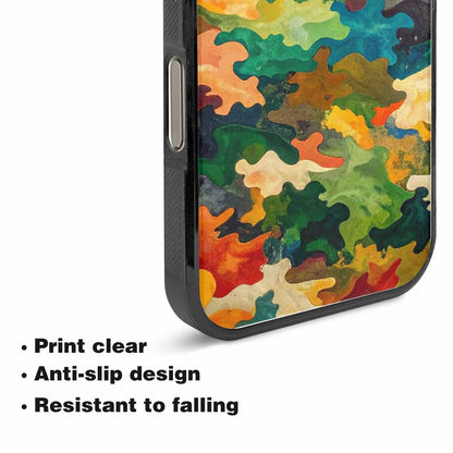iPhone 15 Pro Max Case — Camo Patches Full Color Vibrant Camo, Custom Phone Case