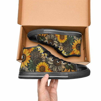 WOMEN'S Blend Melt Them High Top Canvas Cottagecore Custom Shoes