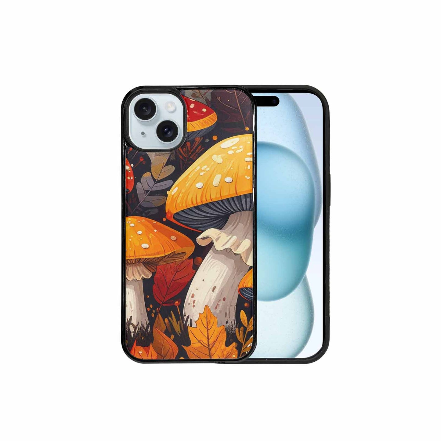 iPhone 15 Plus Case — Bold Autumn Mushroom Bold Autumn Mushroom, Custom Made Phone Cover