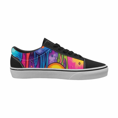 WOMEN'S Melting Aliens Lace-Up Canvas Dreamlike Custom Shoes