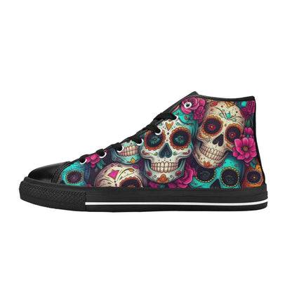 MEN'S Dia De Los Muertos High Top Canvas Dreamcore Sneakers