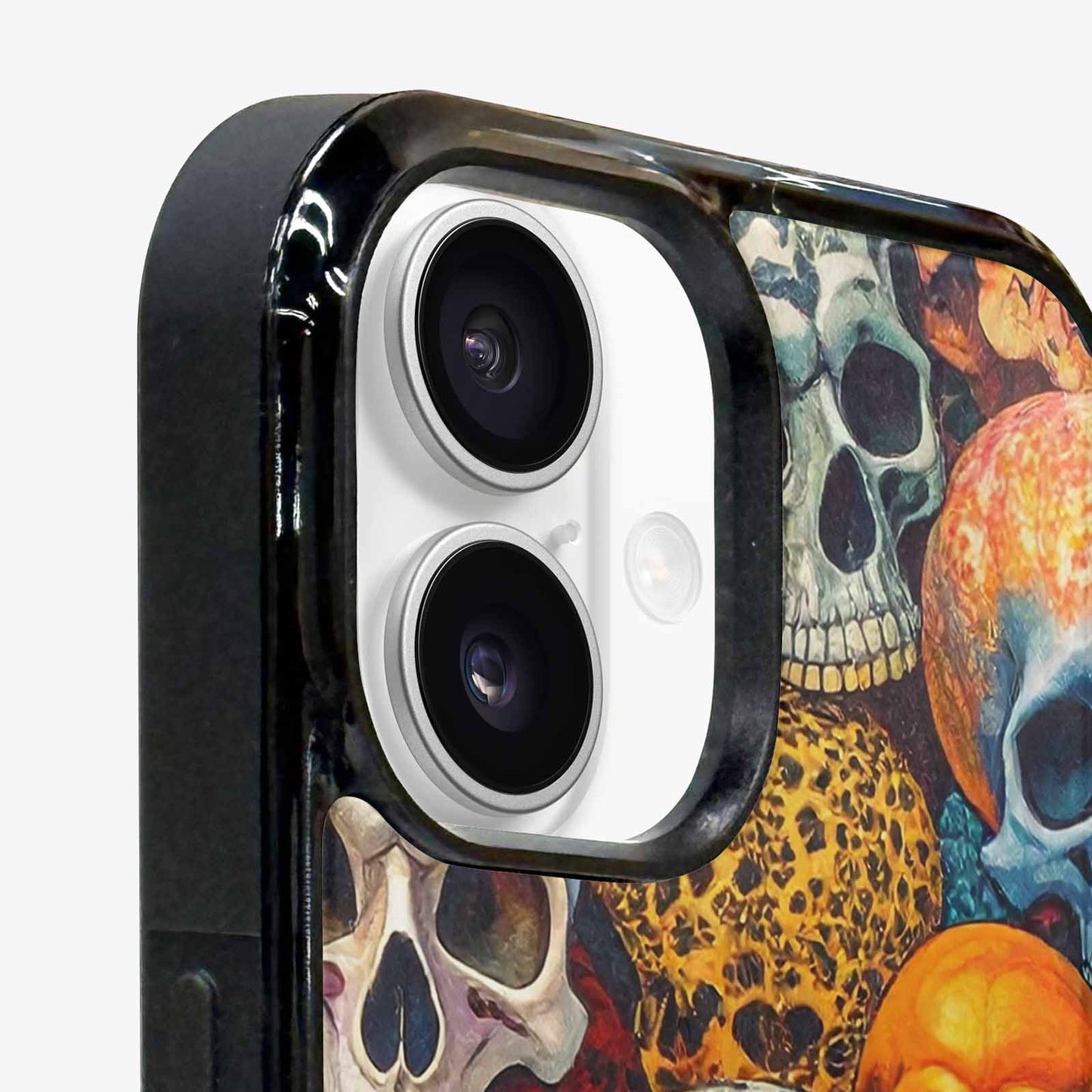 iPhone 16 Case — Skulls Animal Printskulls Patt Ddn, Custom Art Phone Cover