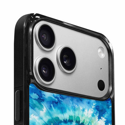 iPhone 17 Pro Case — Tie Dye Ocean Blues Blended Tie, Custom Print Case Cover