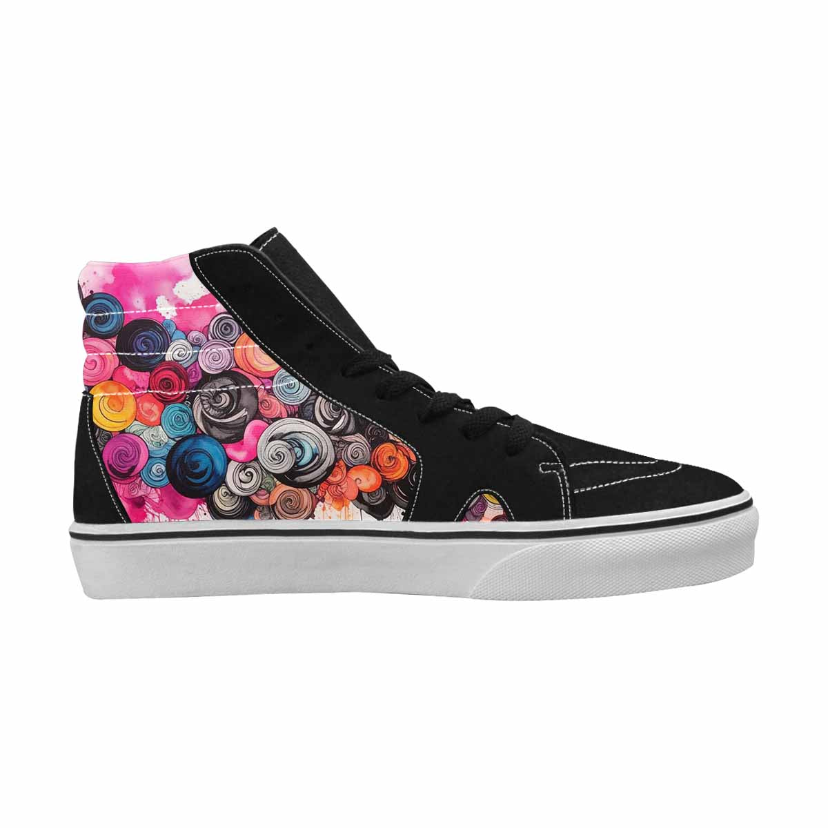 MEN'S Tie High Top Canvas Y2K Custom Shoes