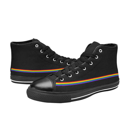WOMEN'S Cc Pride Lgbt Flag High Top Canvas Cottagecore Shoes