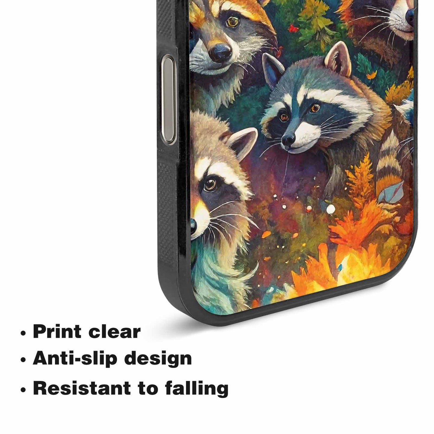 iPhone 16 Pro Max Case — Raccoon Bandit Raccoon Bandit Pattern Hundreds, Unique Phone Case Design