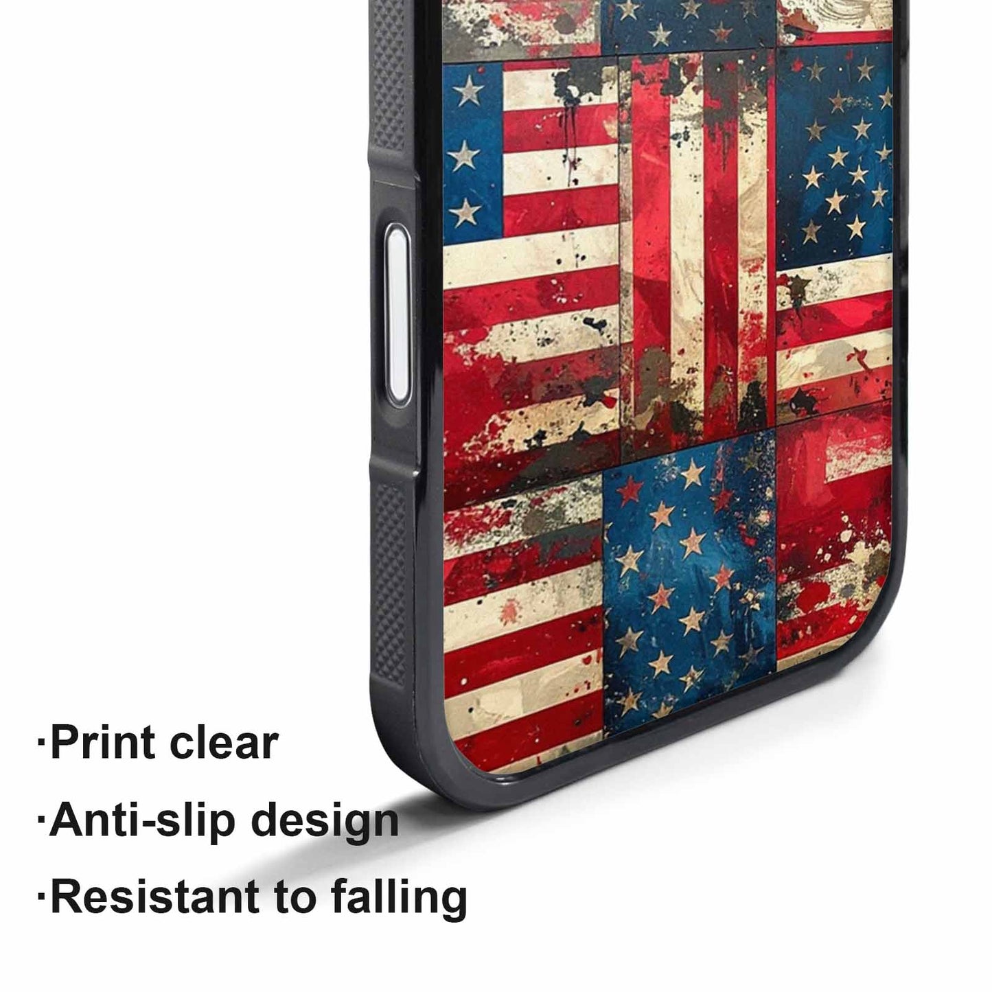 iPhone 17 Pro Case — Small American Flag Stars And Galaxy, Personalized Phone Case