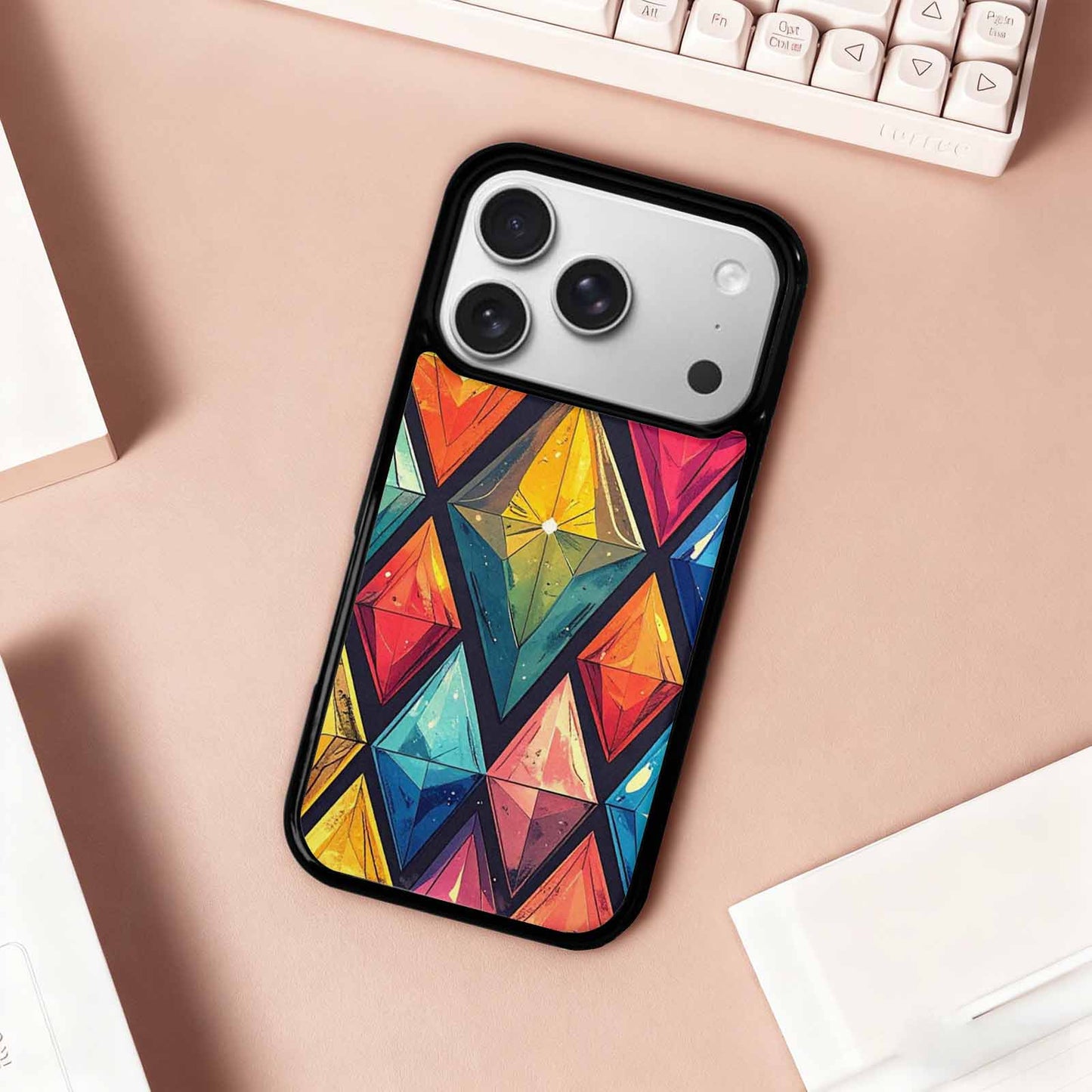 iPhone 17 Pro Case — Vintage Summer Diamond Retro Vintage, Custom Phone Case