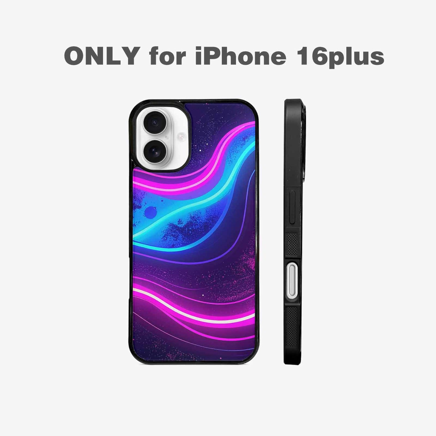 iPhone 16 Plus Case — 80s Neon Cartoon Custom, Personalized Phone Case