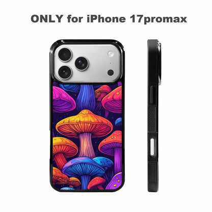 iPhone 17 Pro Max Case — Psychedelic Mushroom Cartoon Pattern Cartoon Cute, Custom Print Case Cover