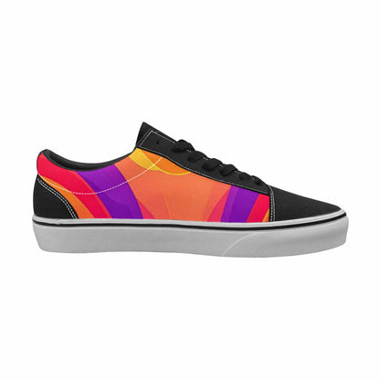 WOMEN'S Rainbow Pride Canvas Lace-Up Wallpaper Art Custom Sneakers