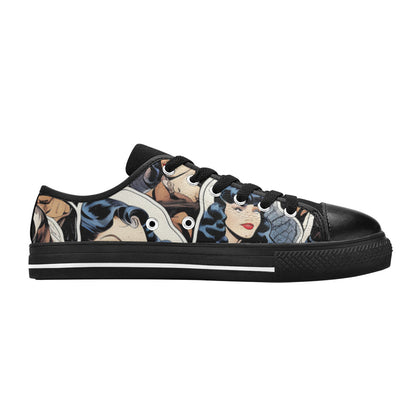 MEN'S Cc Retro Faces Canvas Wallpaper Art Shoes