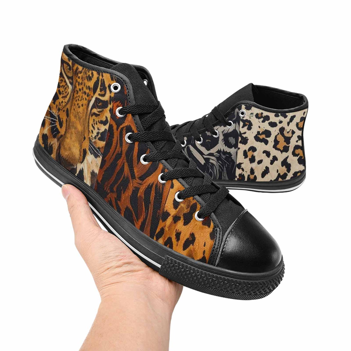 MEN'S Animal Print High Top Canvas Y2K Sneakers