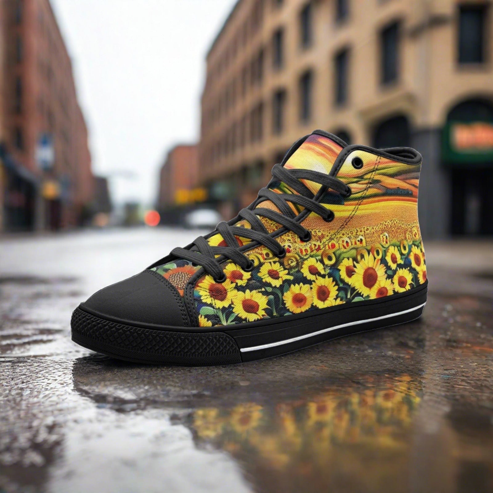 Peacock Silver Blue Custom Bold Art - Freaky Shoes | Custom Art Sneakers
