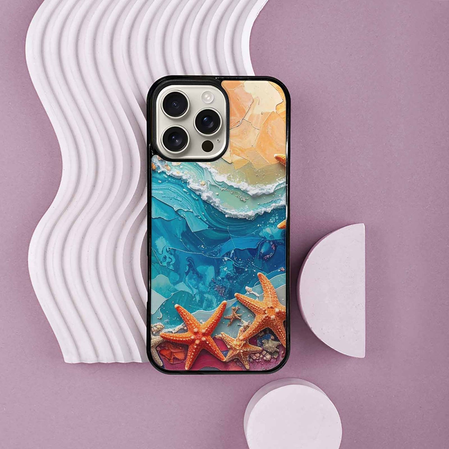 iPhone 16 Pro Max Case — Starfish Cluster Starfish Cluster Pattern Hundreds, Custom Print Case Cover