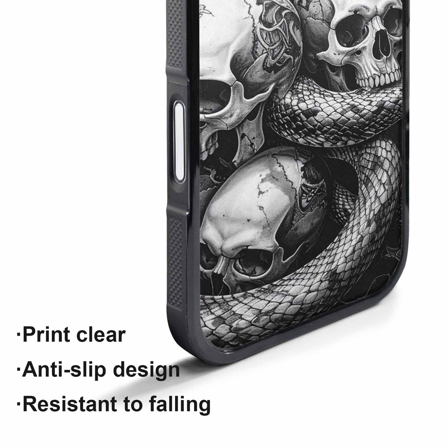 iPhone 17 Pro Case — Skull Dark Art Gothic Print Gothic, Custom Phone Case