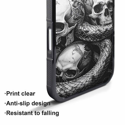 iPhone 17 Pro Case — Skull Dark Art Gothic Print Gothic, Custom Phone Case