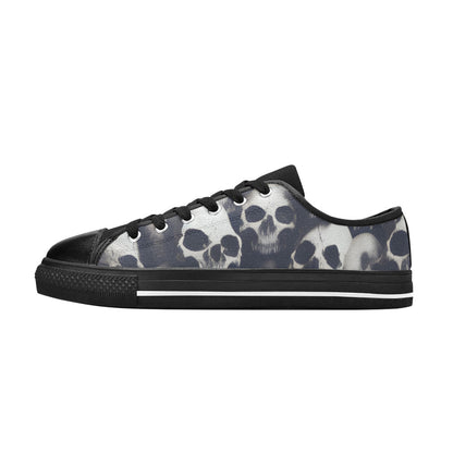 MEN'S Cc Skulls Greyscale Style Canvas Surreal Sneakers