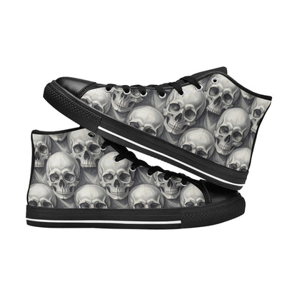 MEN'S Hyper Realistic Skull High Top Canvas Y2K Custom Sneakers