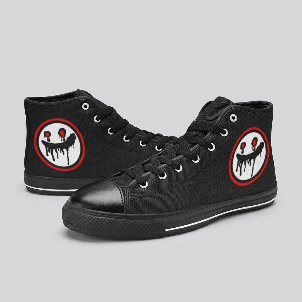 MEN'S Clean Logo Face Art Custom Sneakers | Freaky Shoes®