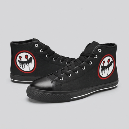 MEN'S Clean Logo Face Art Custom Sneakers | Freaky Shoes®