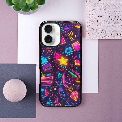 iPhone 16 Case — 80s Retro Motif 80s Retro Motifs, Unique Phone Case Design