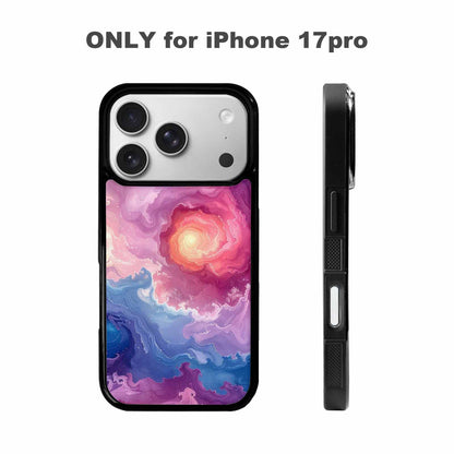 iPhone 17 Pro Case — Seamless Repeating Pattern Of Overlapping Galaxy, Customized Protective Case