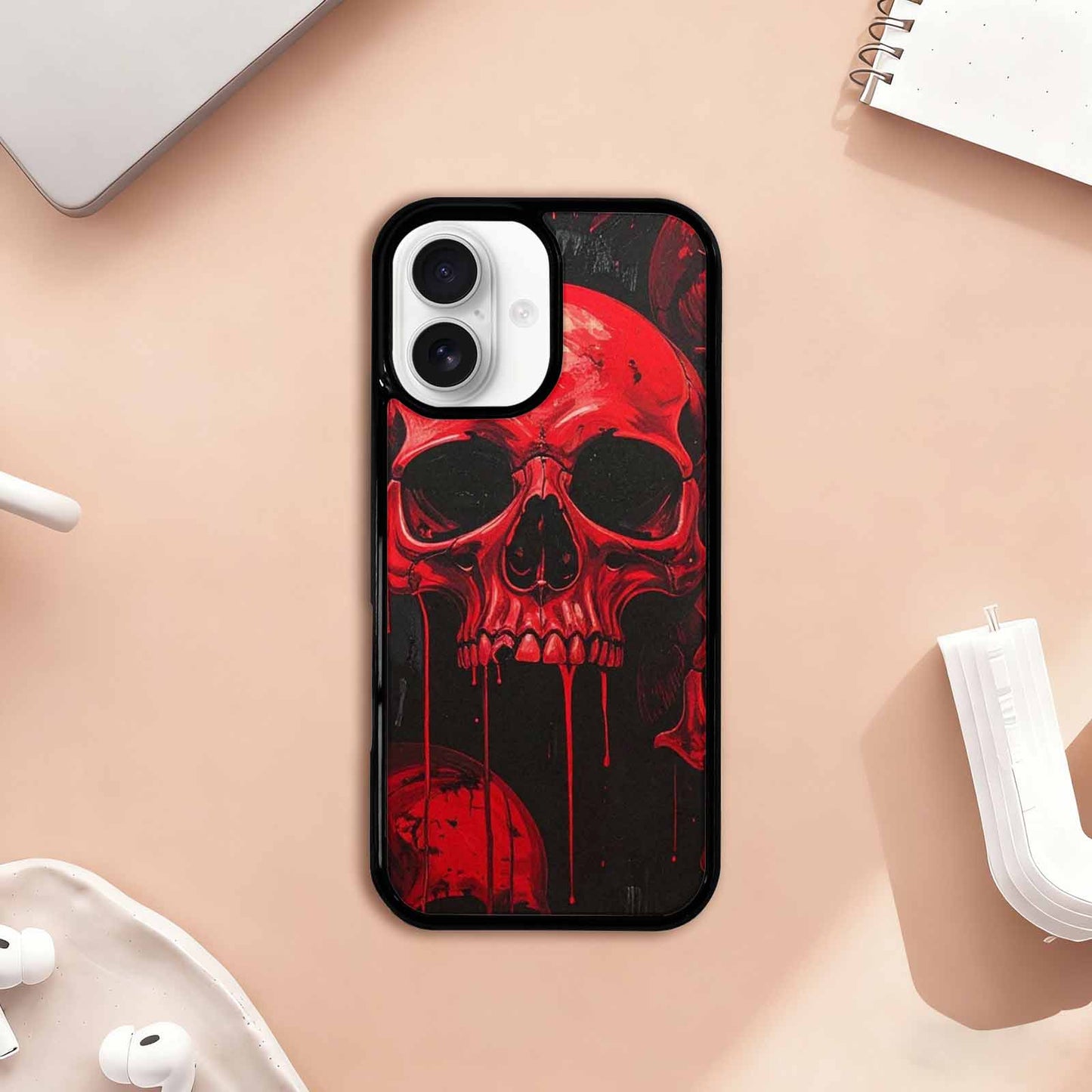 iPhone 17 Case — 1000\'s Of Skulls Overlapping Gothic Skulls, Original Design Phone Case