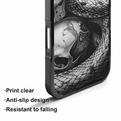 iPhone 17 Case — Skull Dark Art Gothic Print Gothic, Customized Protective Case