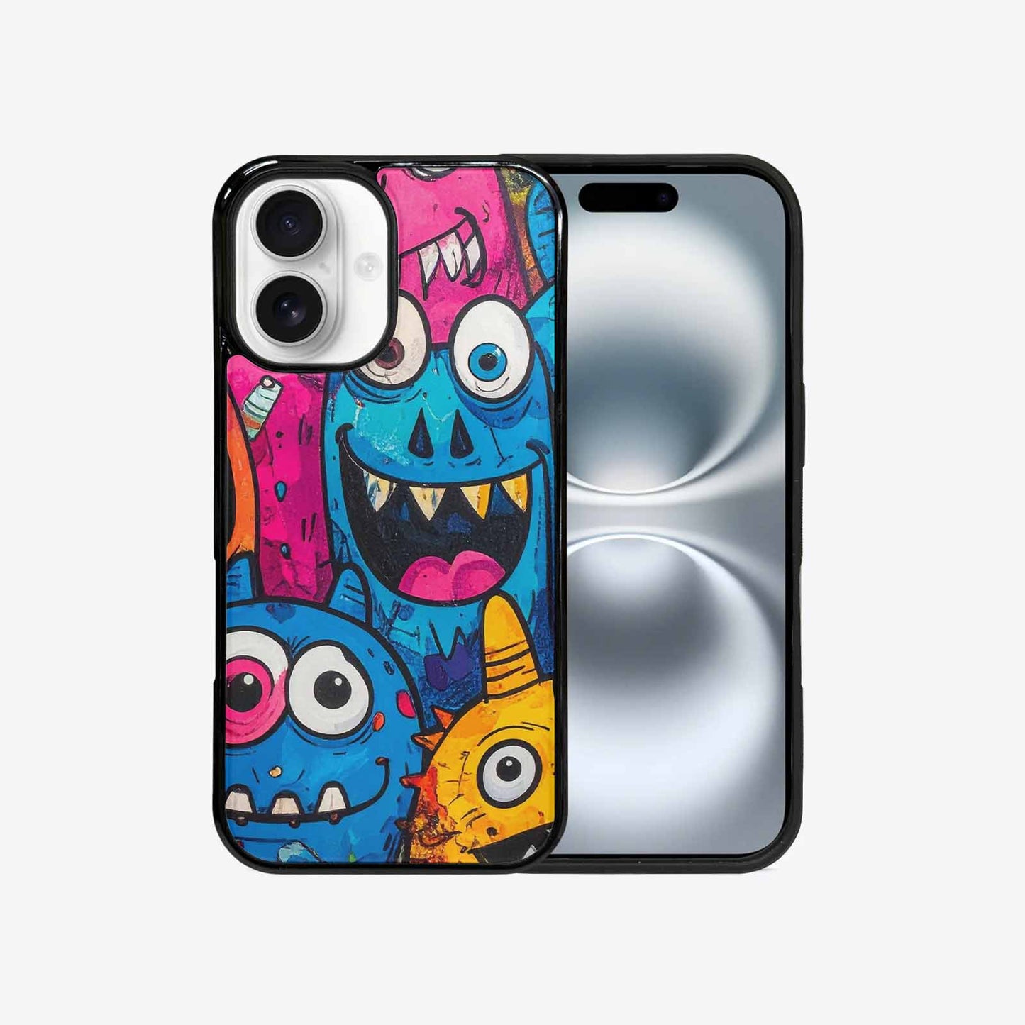 iPhone 16 Case — Goofy Cartoon Monster, Custom Print Case Cover