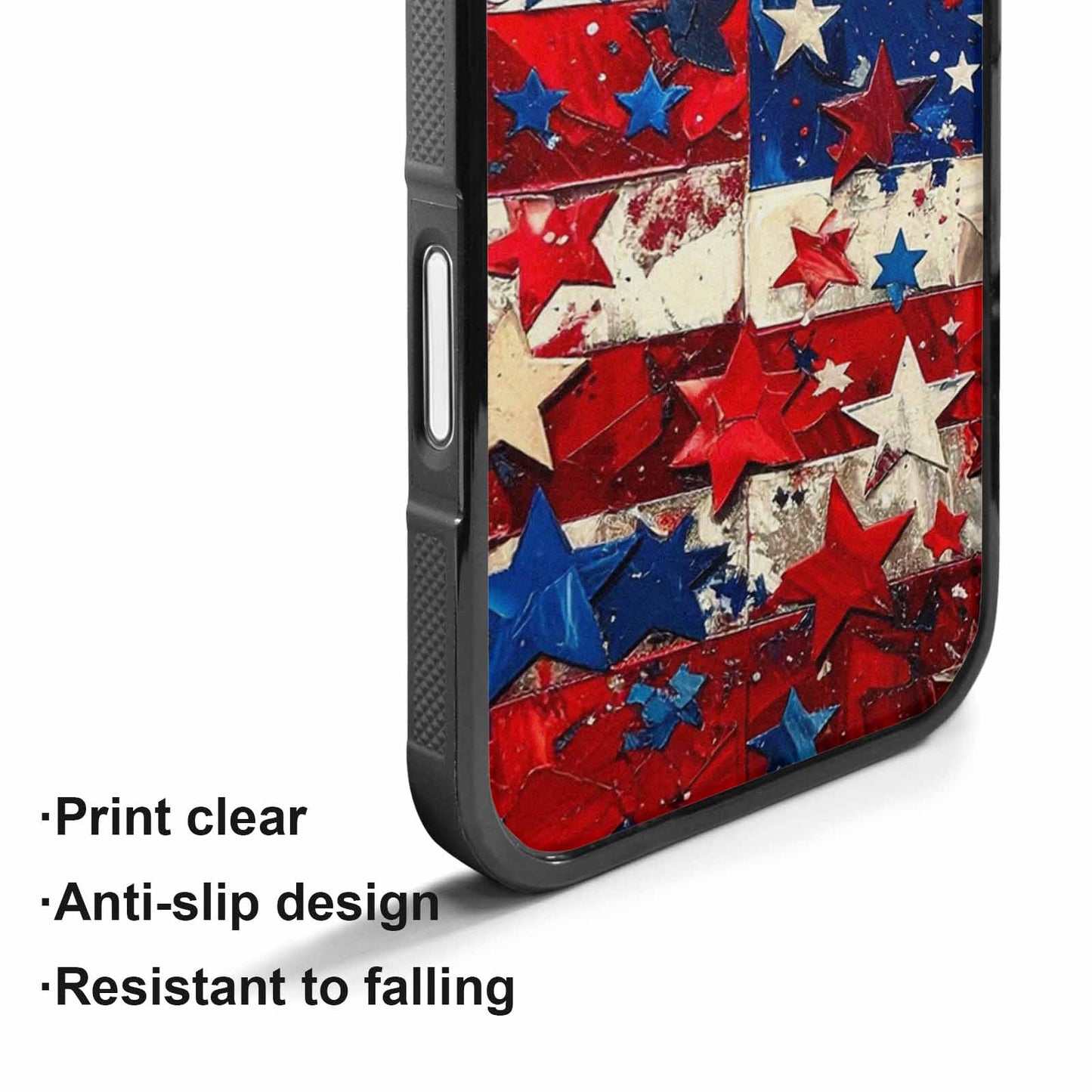 iPhone 17 Case — Patriotic Stars And Stripes Galaxy Space, Custom Print Case Cover