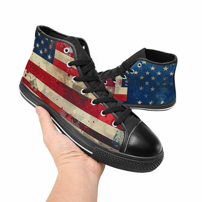 MEN'S American Flag Stars High Top Canvas Dreamcore Sneakers