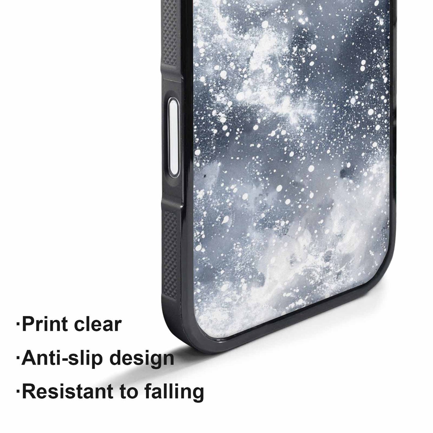 iPhone 17 Pro Max Case — Galaxy Art Silver White Galaxy Space, Original Design Phone Case