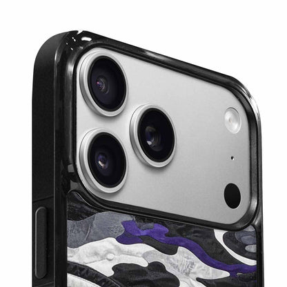 iPhone 17 Pro Case — Vivid Camo Asexual Pride Camo, Custom Designed Case Cover