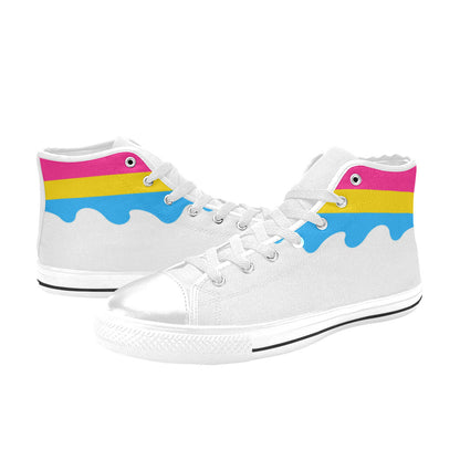 MEN'S Cc Pride Lgbt Pansexual High Top Canvas Y2K Custom Shoes
