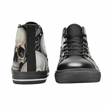 WOMEN'S Skulls - Classic High Top Canvas Wallpaper Art Shoes