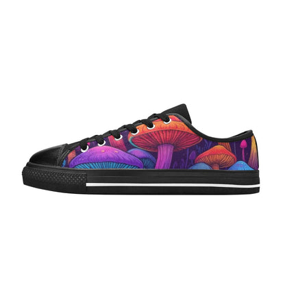 MEN'S Psychedelic Mushroom Cartoon Pattern Canvas Aesthetic Shoes