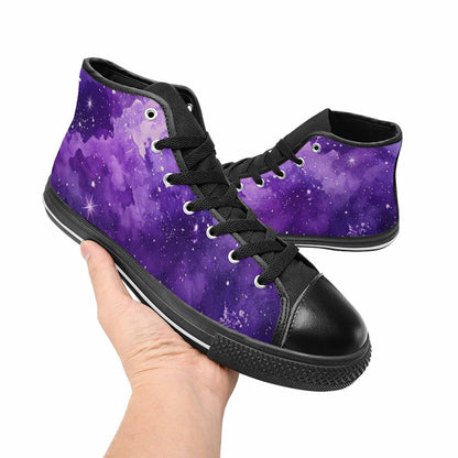 MEN'S Galaxy Art - High Top Canvas Surreal Shoes