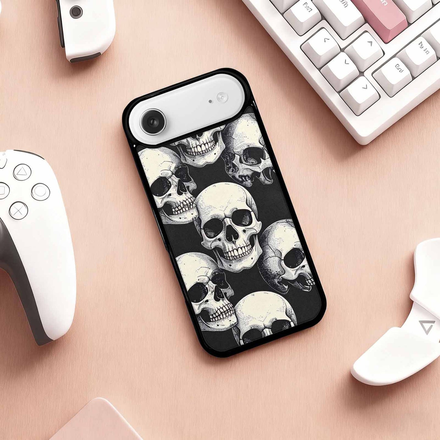 iPhone 17 Air Case — Skull Dark Art Gothic Print Gothic, Custom Made Phone Cover