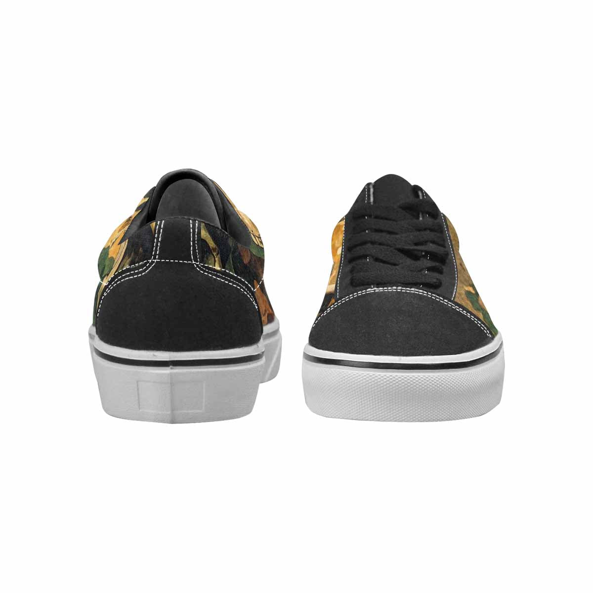 MEN'S Military Camo Skull Canvas Lace-Up Grunge Sneakers