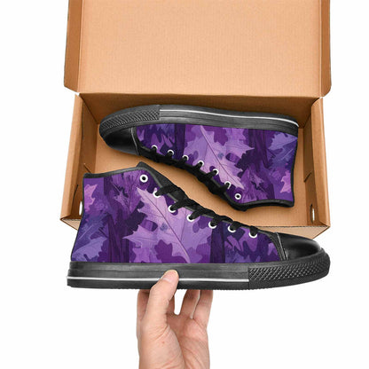 MEN'S Military Camouflage Blotch High Top Canvas Surreal Custom Shoes