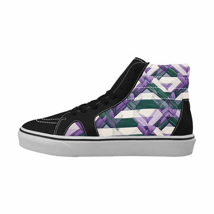 WOMEN'S Genderqueer Flag Color High Top Canvas Aesthetic Sneakers