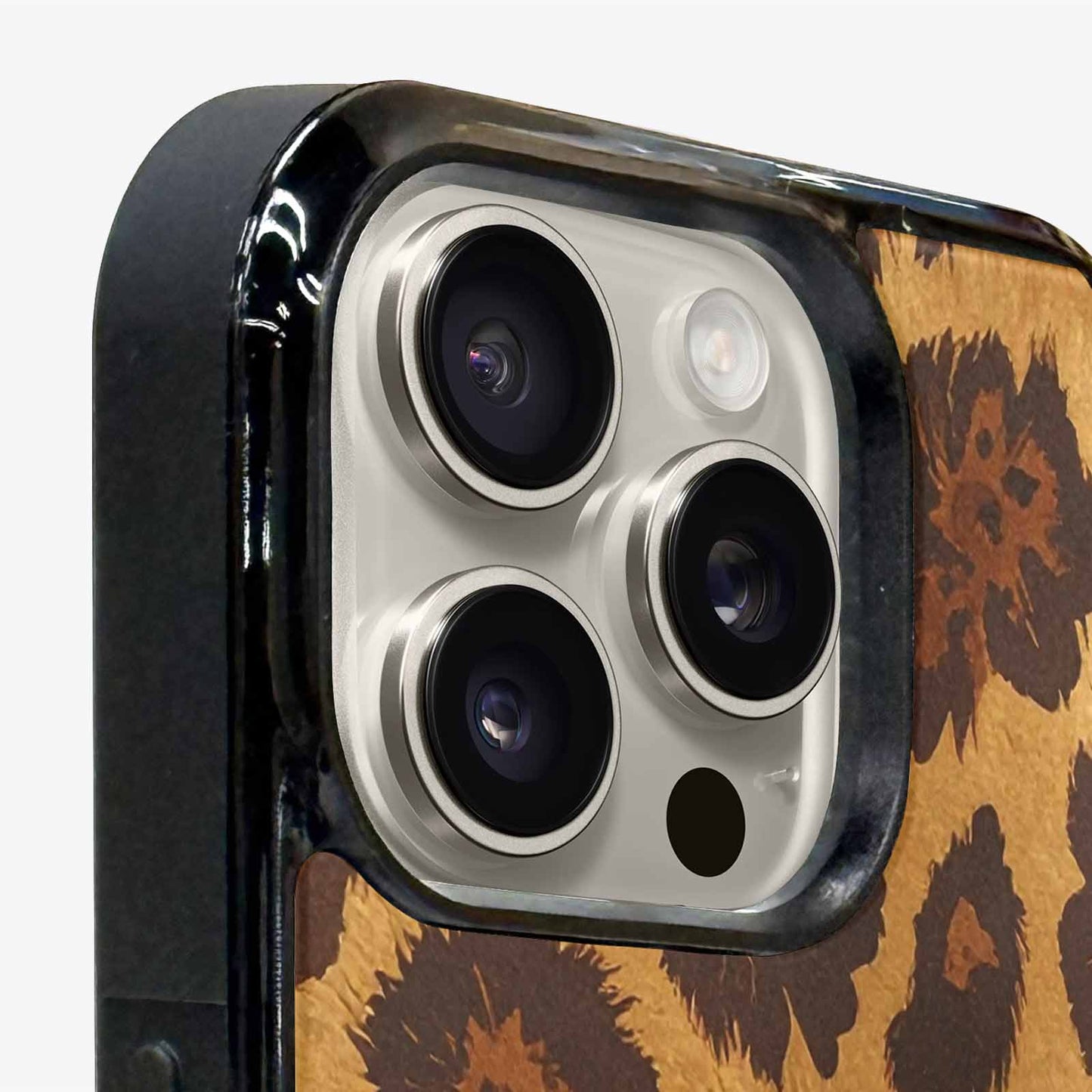 iPhone 15 Pro Max Case — Classic Leopard Print Warm Golden Tan, Custom Made Phone Cover