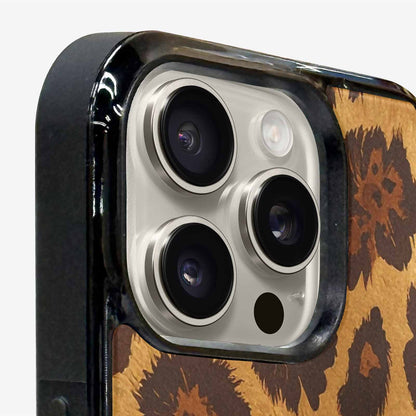 iPhone 15 Pro Max Case — Classic Leopard Print Warm Golden Tan, Custom Made Phone Cover