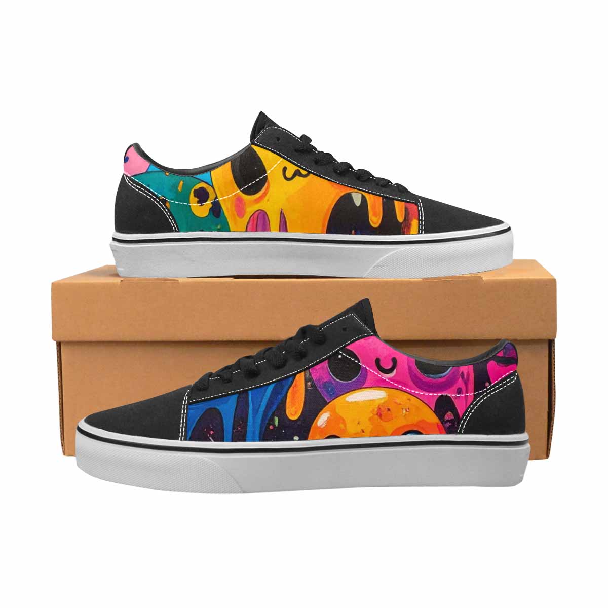 WOMEN'S Melting Aliens Lace-Up Canvas Dreamlike Shoes