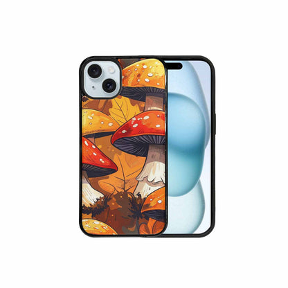 iPhone 15 Plus Case — Bold Autumn Mushroom Bold Autumn Mushroom, Custom Art Phone Cover