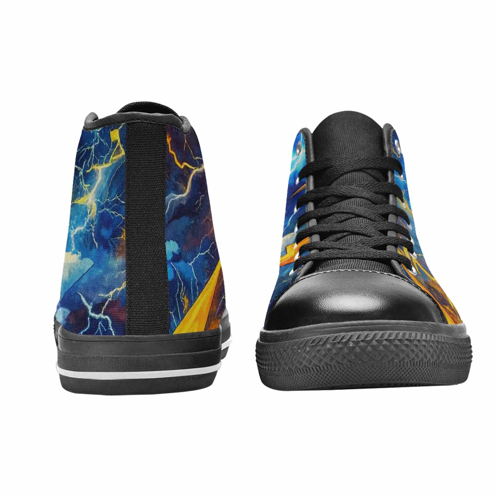 MEN'S Lightning Bolt High Top Canvas Dreamcore Custom Shoes