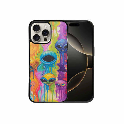 iPhone 16 Pro Max Case — Aliens Tie Dyemelting Aliens P Bod, Personalized Phone Case