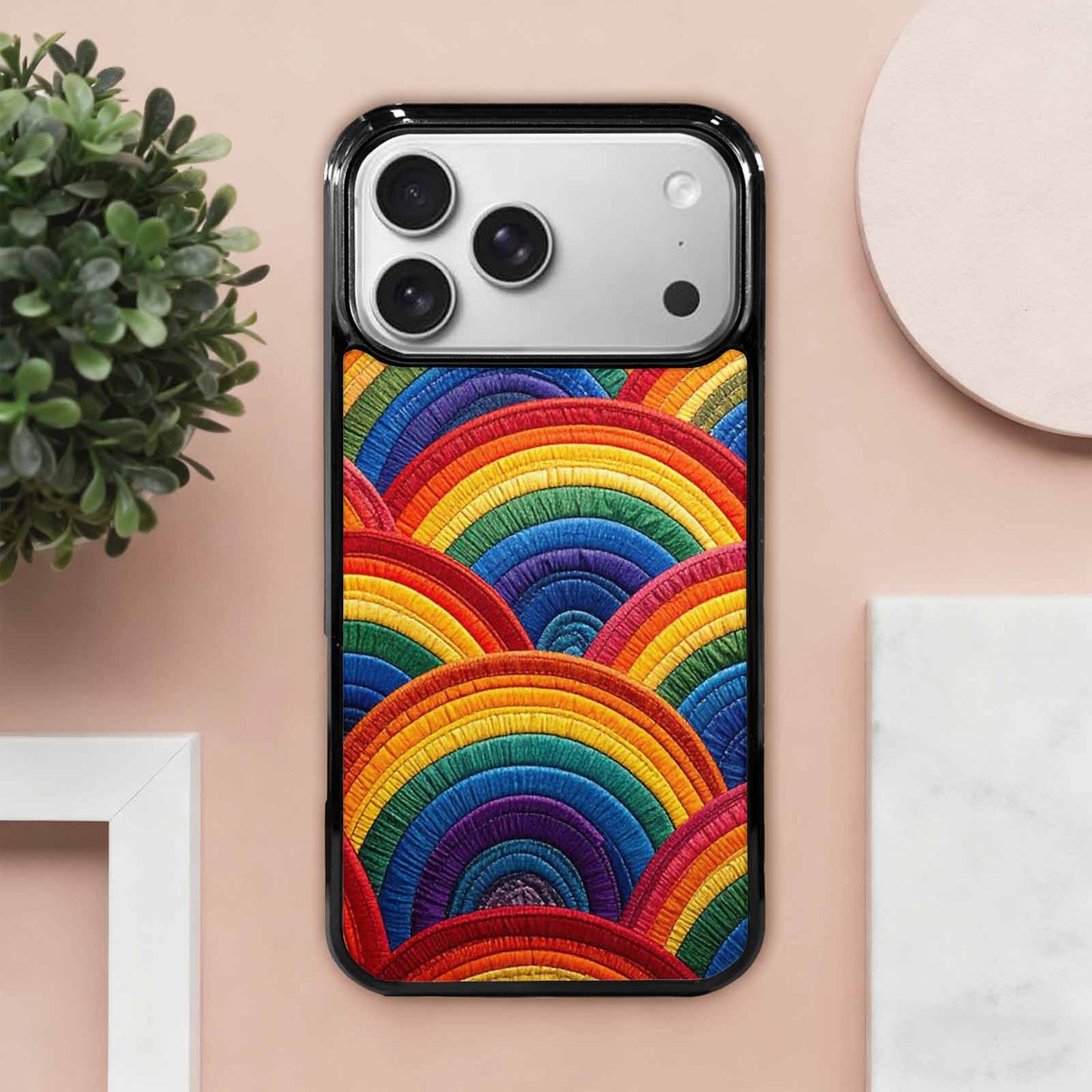 iPhone 17 Pro Max Case — Vivid Camo Rainbow Camo, Custom Made Phone Cover